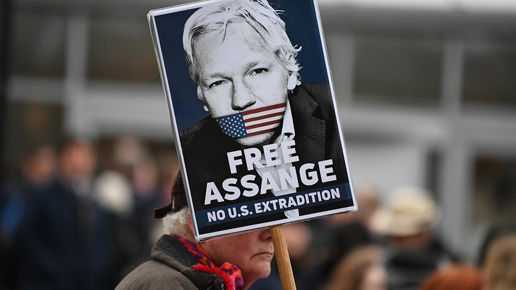 Free Julian Assange Pancarte